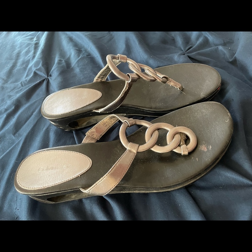 Calvin Klein Sandals. Only been worn a few times, just like new!